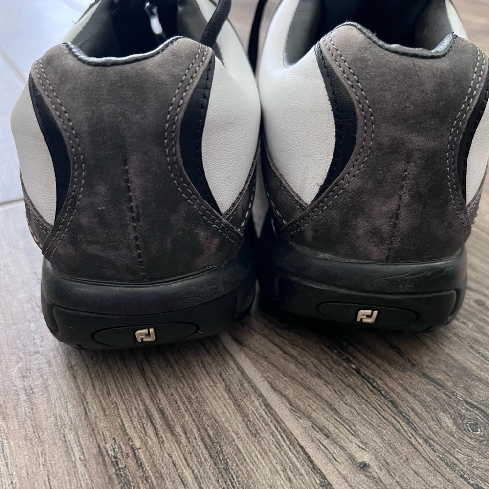 FOOTJOY GOLF SHOES White/Grey/Black 54282 sz 10 - Picture 6 of 9